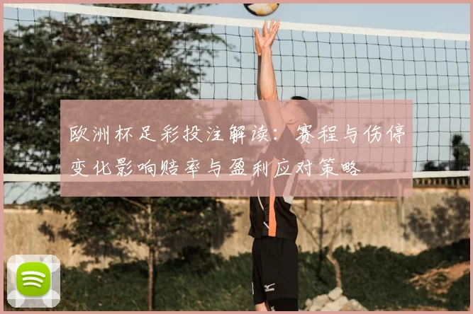 欧洲杯足彩投注解读：赛程与伤停变化影响赔率与盈利应对策略